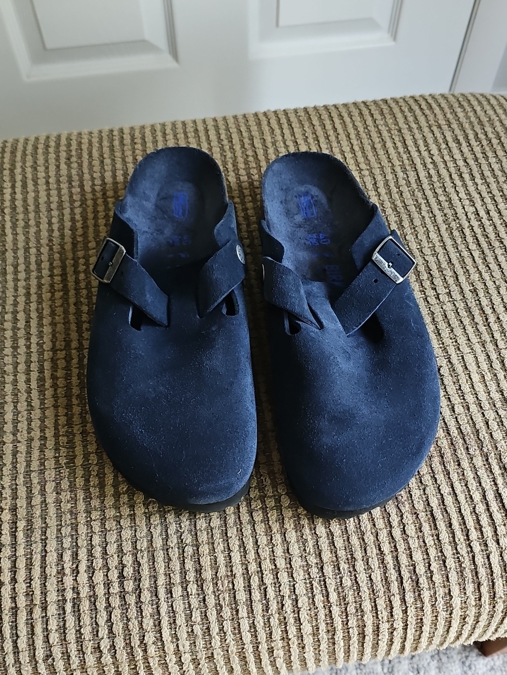 Women's Navy Blue Suede Birkenstocks Size 9 (40)